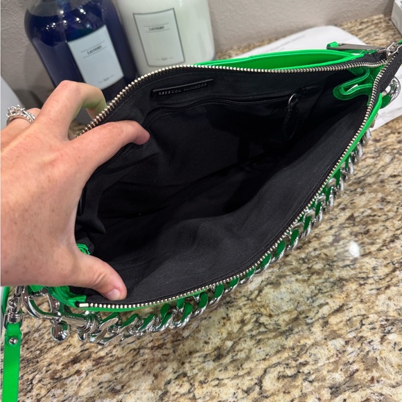 Rebecca Minkoff Edie Maxi Crossbody Neon Green Bag. - Picture 5 of 9